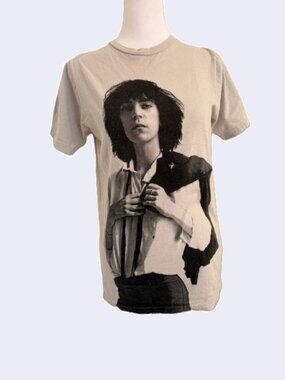Patti Smith Horses Tee with Black & Gray Photo Print